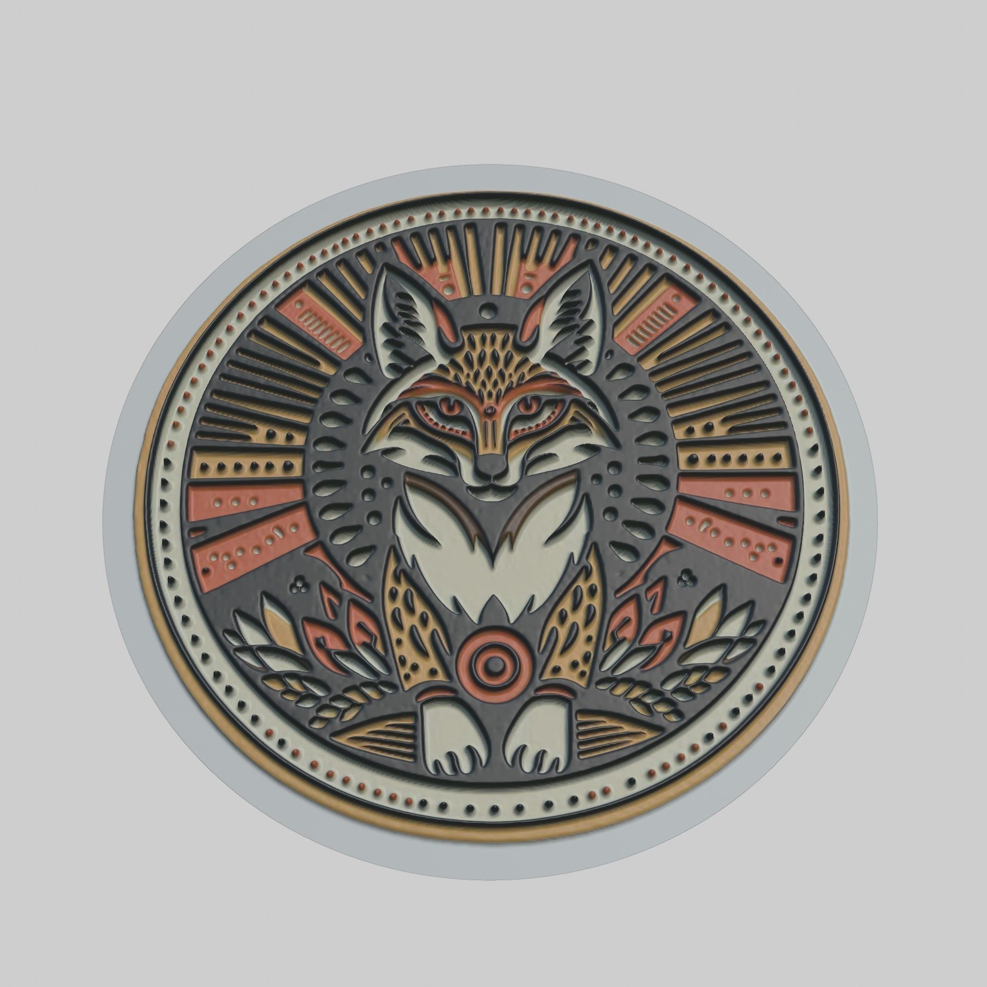 Jackal Animal 3D print model_1