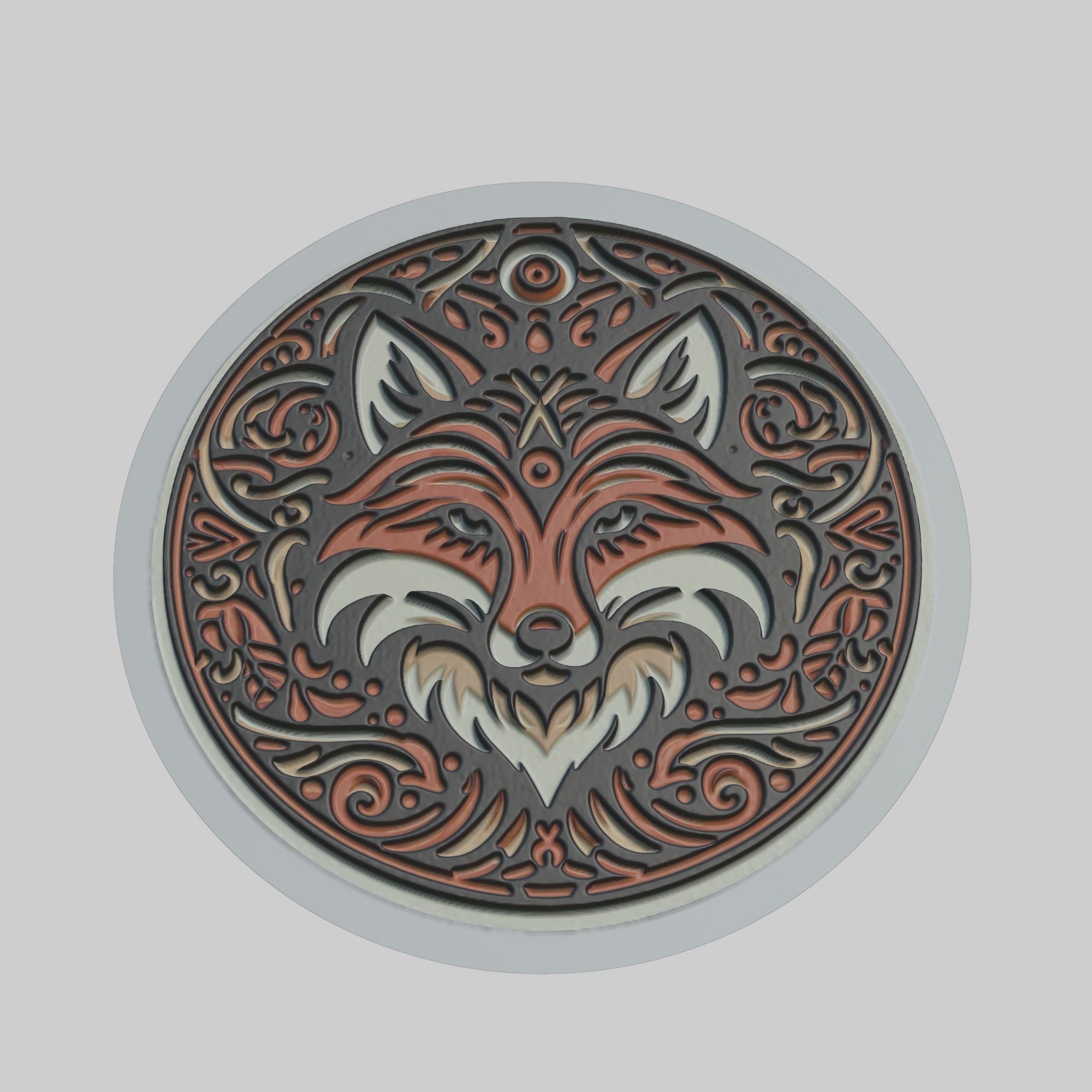 Fox Animal 3D print model_1