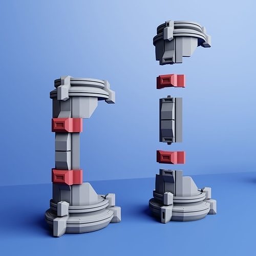 Connection Parts for the lab Free 3D print model