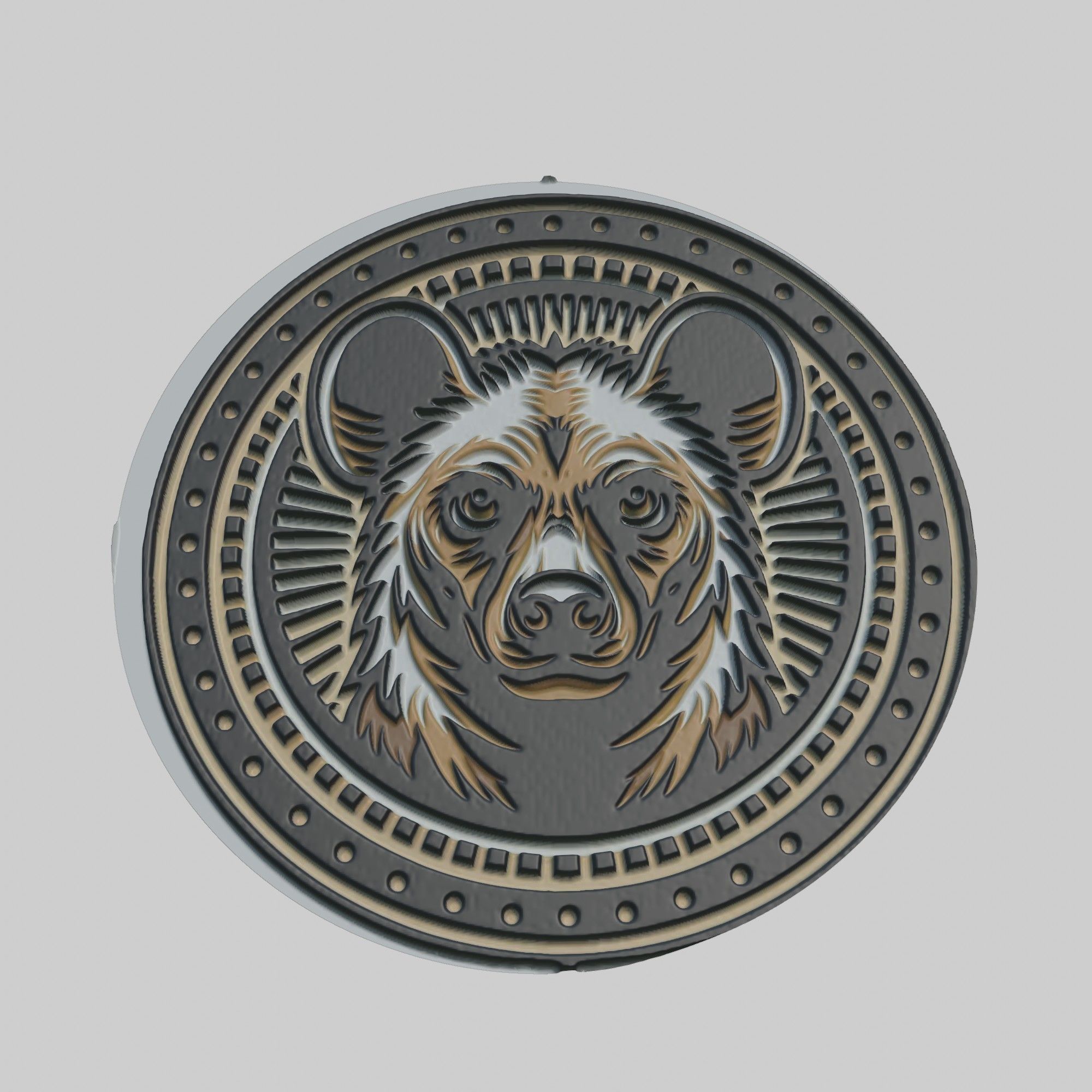 Hyena Animal 3D print model_1
