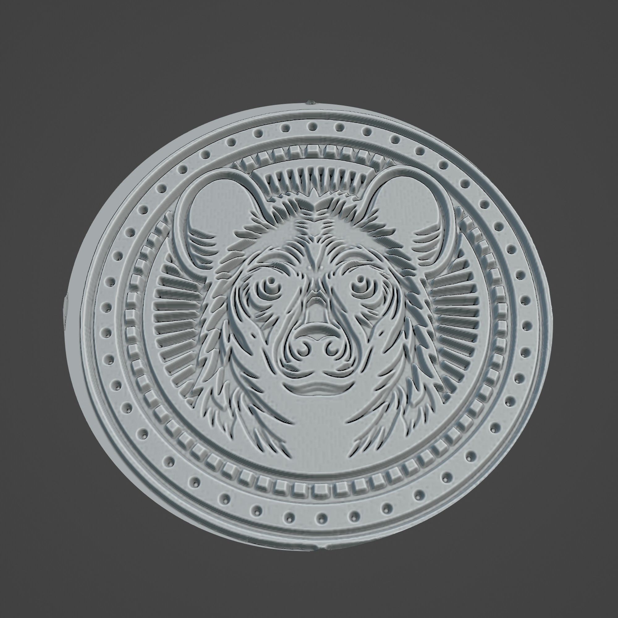 Hyena Animal 3D print model_3
