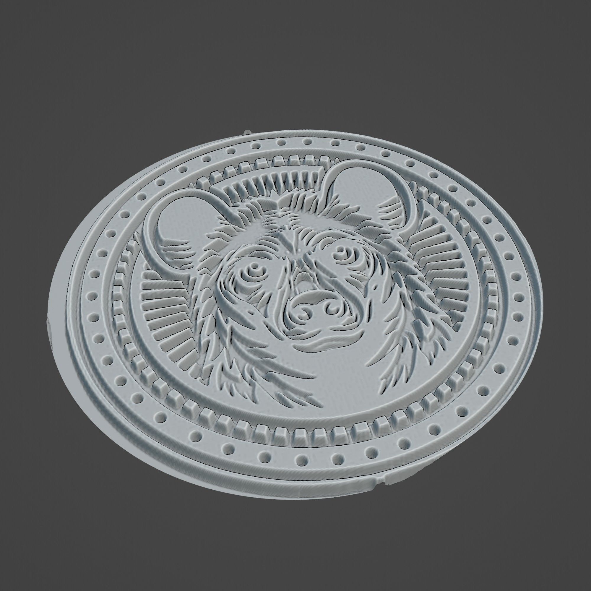 Hyena Animal 3D print model_2