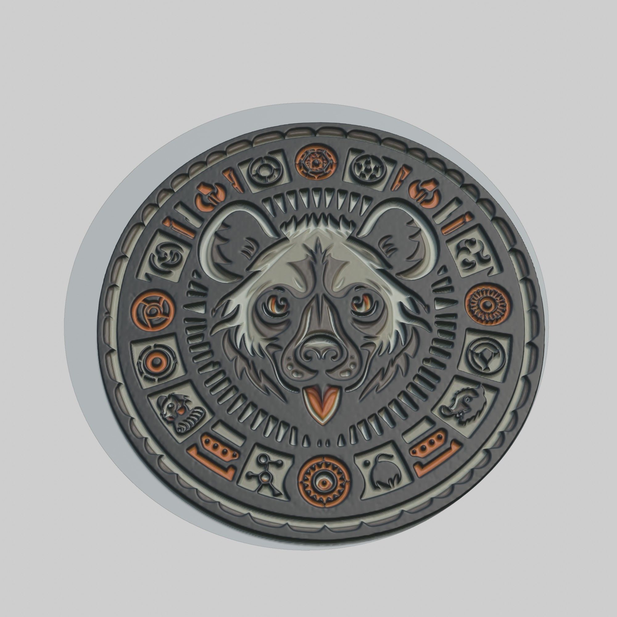 Hyena Animal 3D print model_1