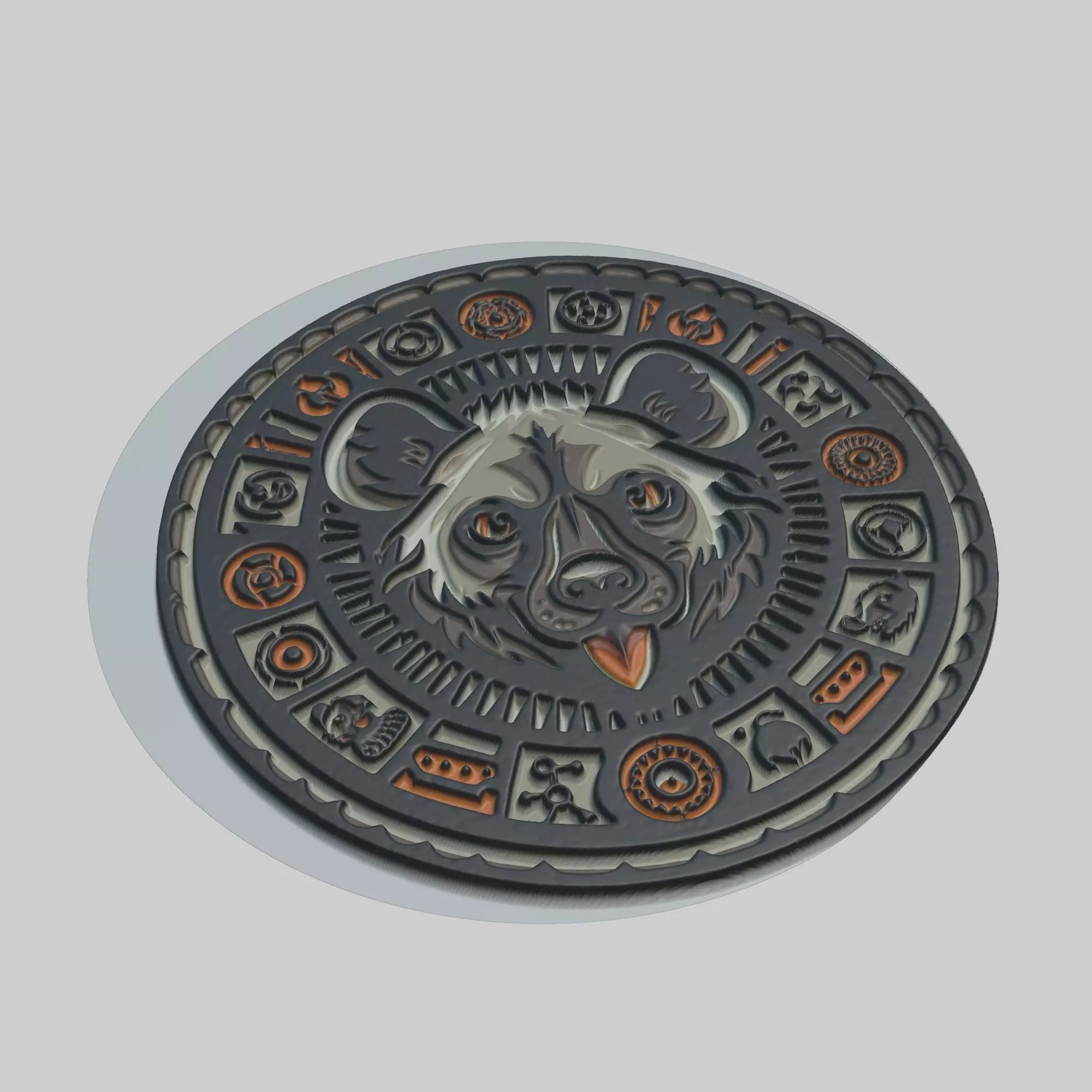 Hyena Animal 3D print model_0