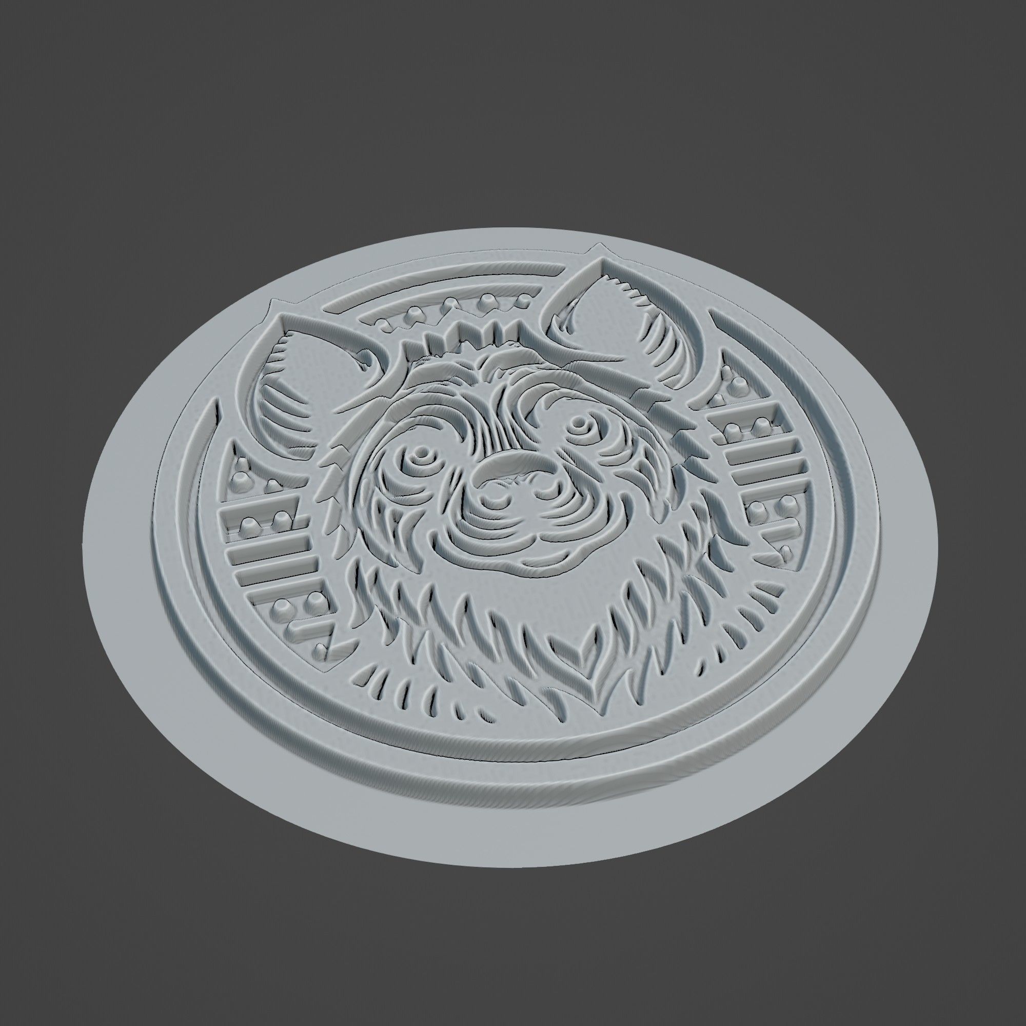 Hyena Animal 3D print model_2