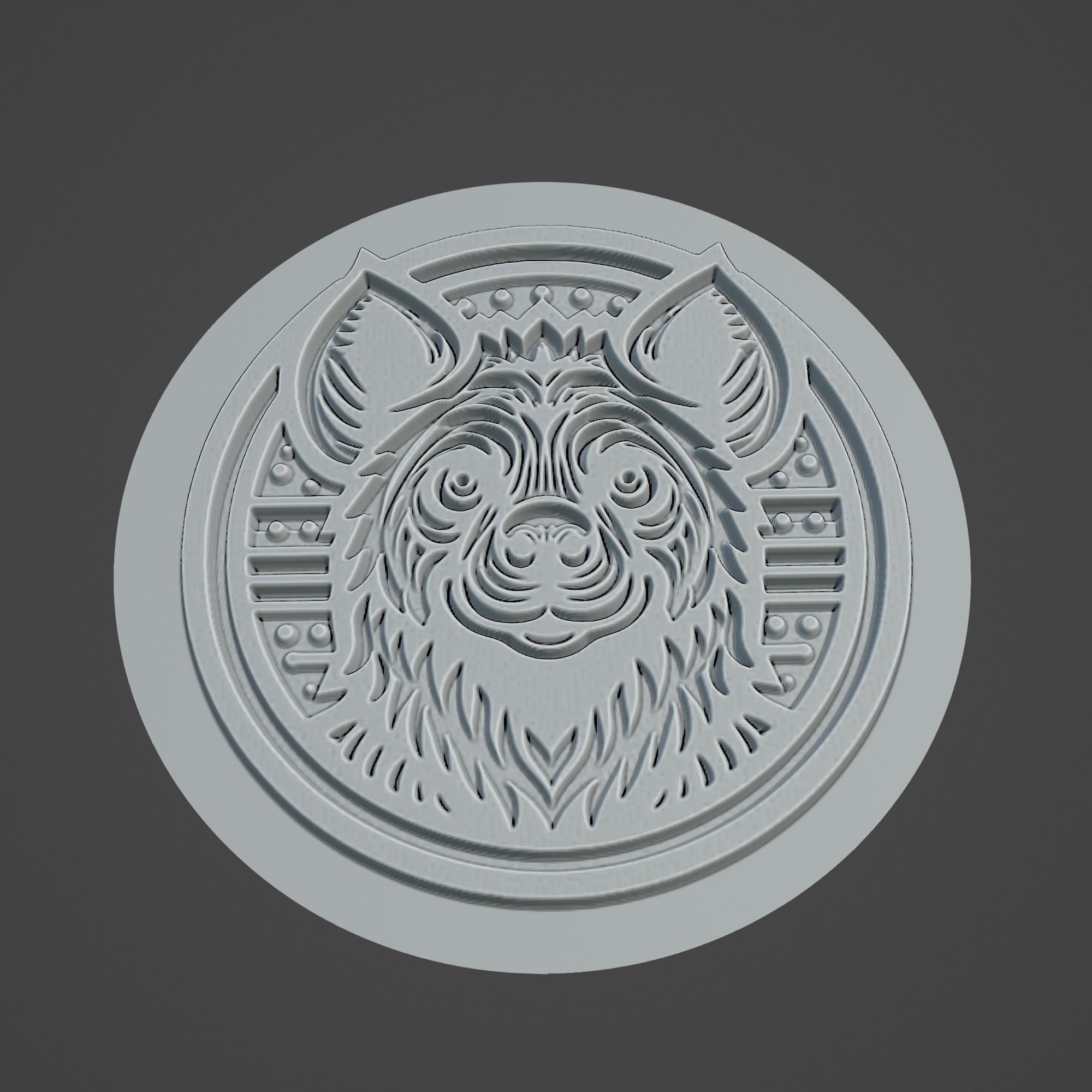 Hyena Animal 3D print model_3