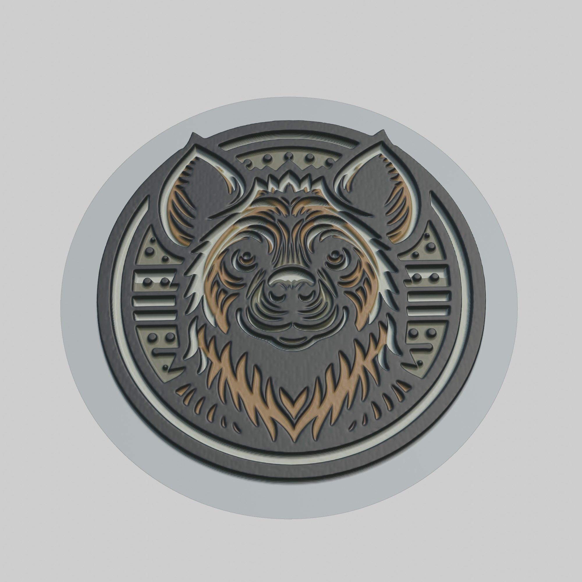 Hyena Animal 3D print model_1