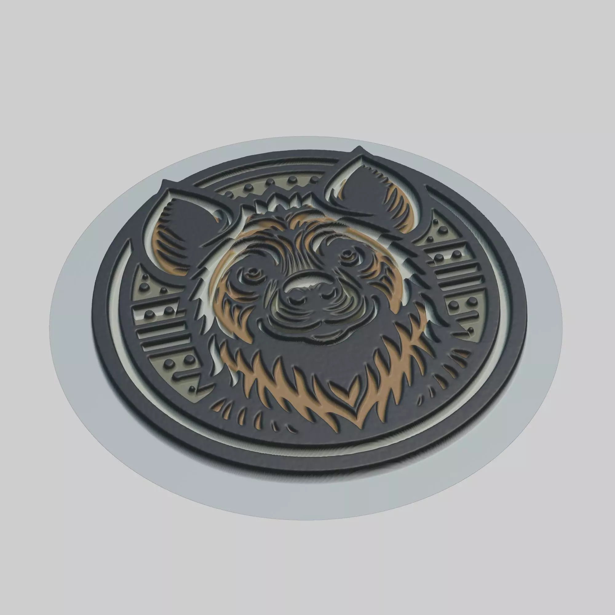 Hyena Animal 3D print model_0