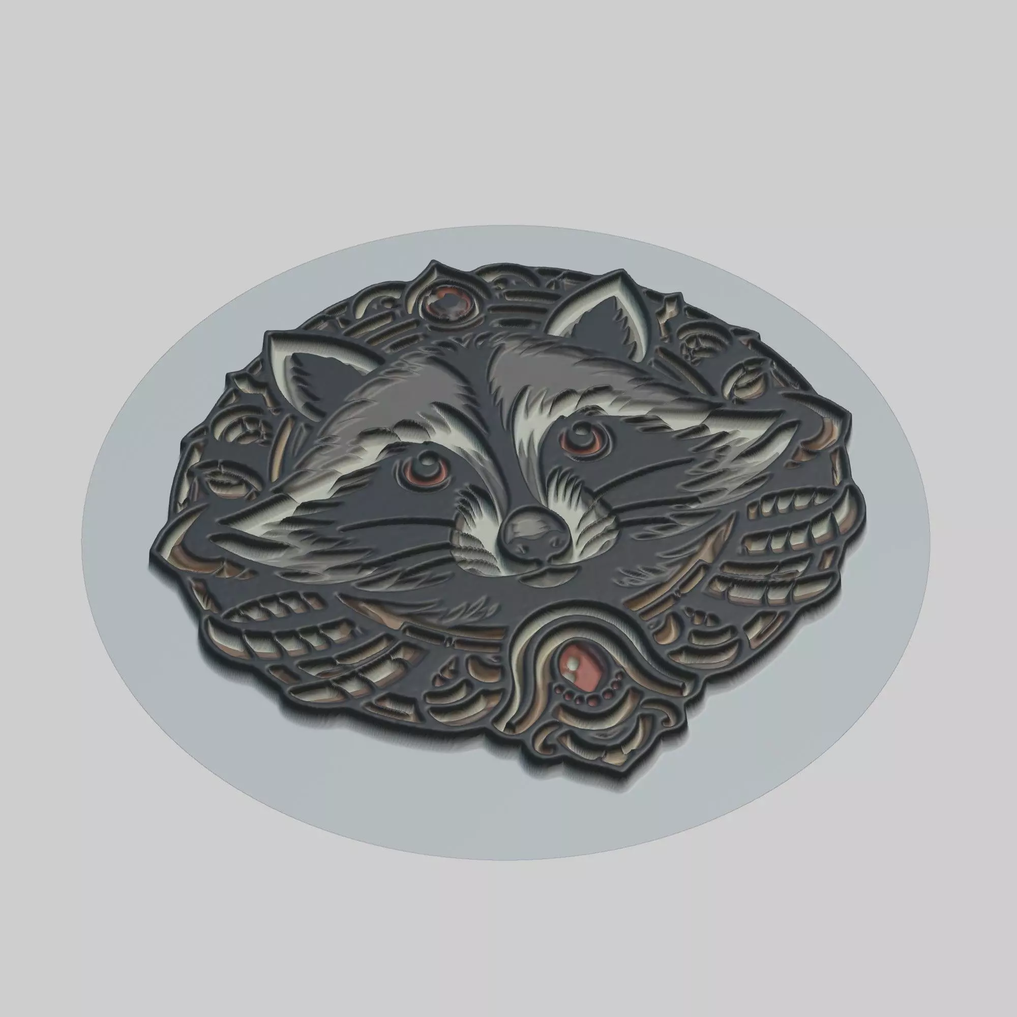 Raccoon Animal 3D print model