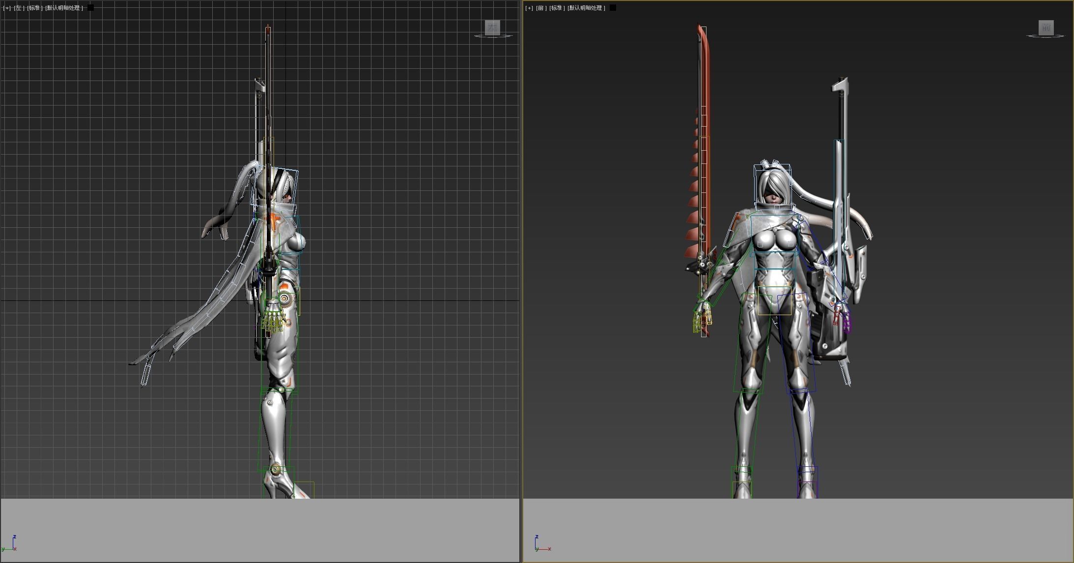 Alloy Warrior - Asura Skinned Mesh 3D model_1