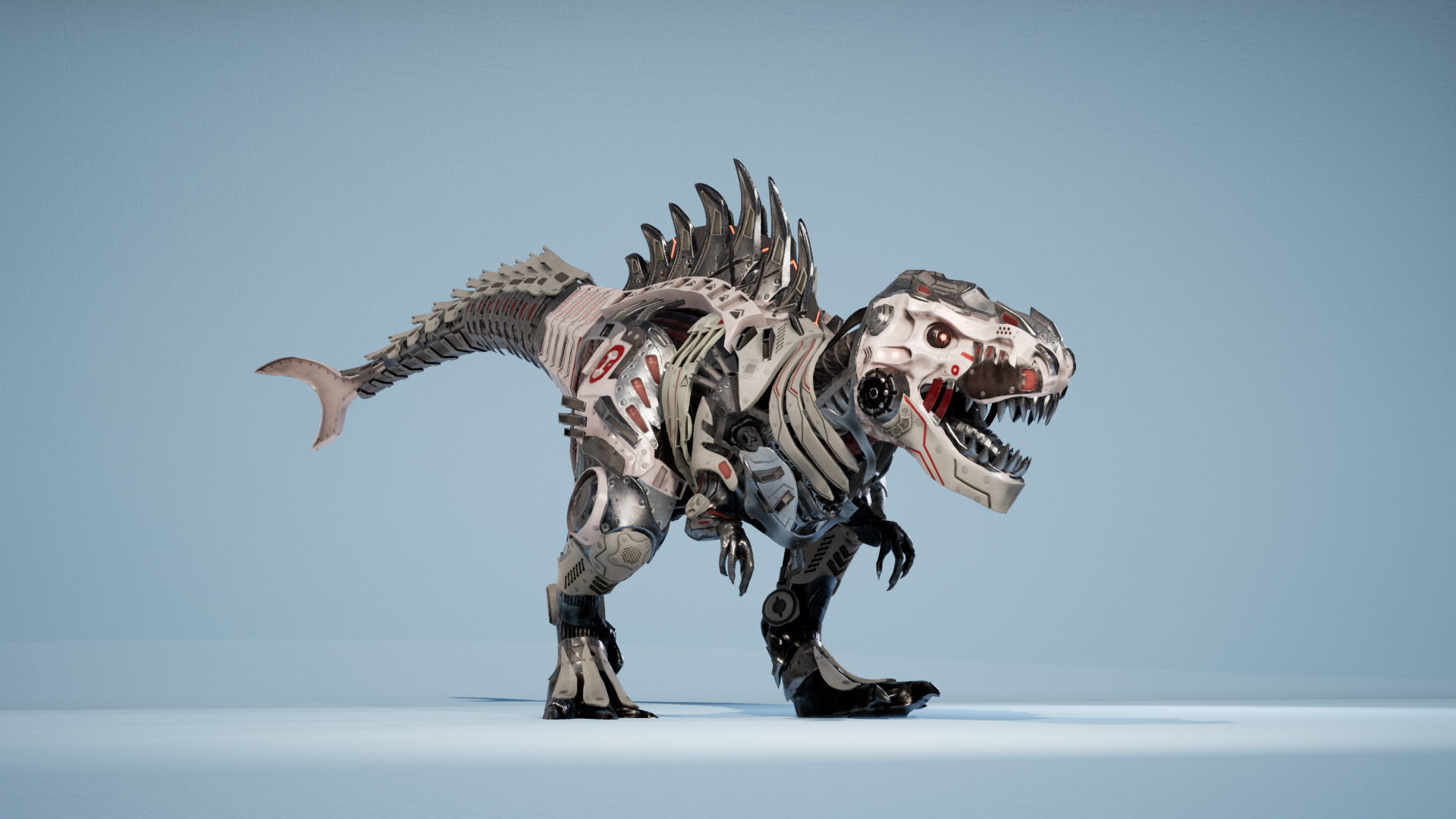 SciFi Beast05 T-REX Low-poly 3D model_6