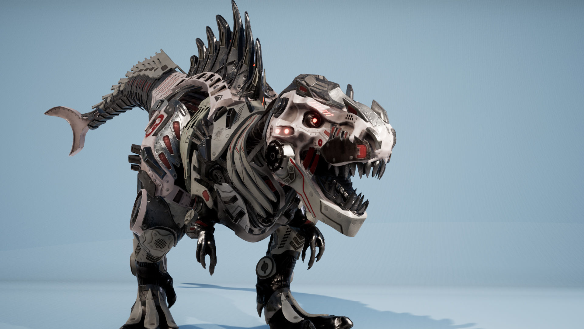 SciFi Beast05 T-REX Low-poly 3D model_5