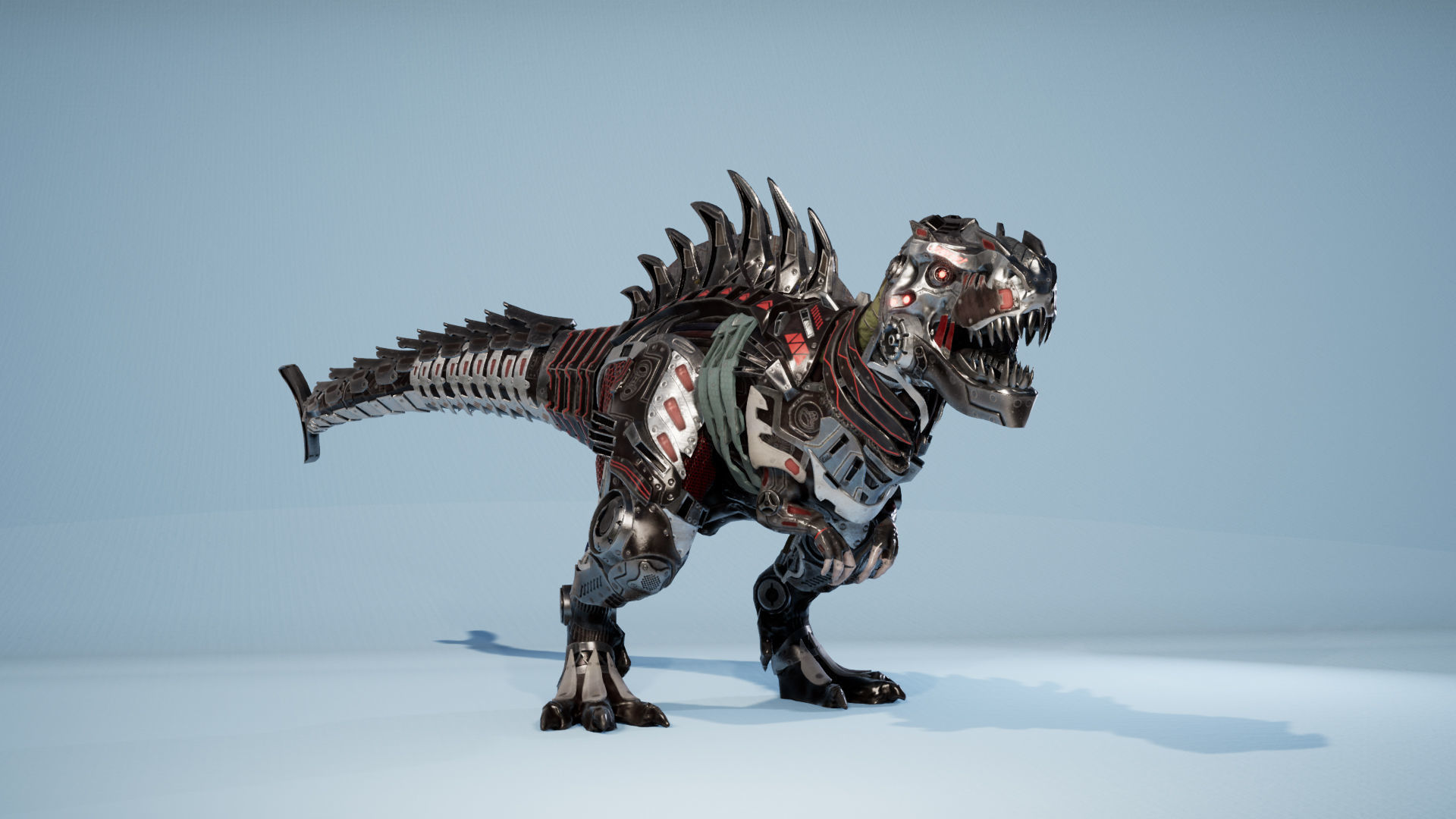 SciFi Beast05 T-REX Low-poly 3D model_11
