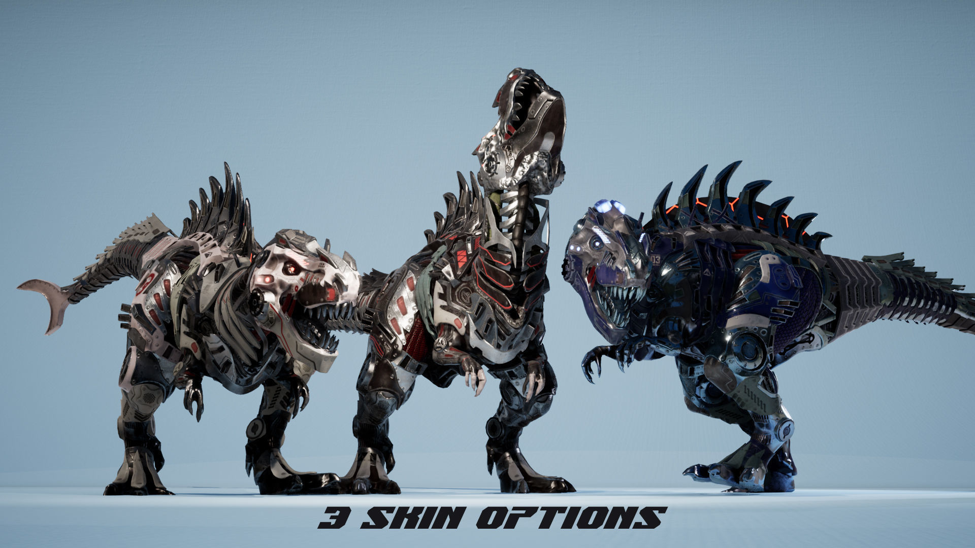 SciFi Beast05 T-REX Low-poly 3D model_2