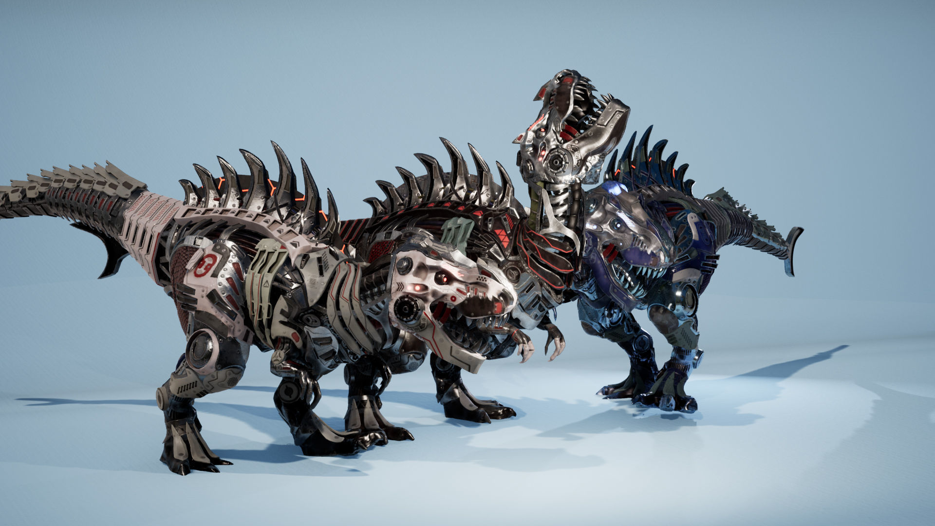 SciFi Beast05 T-REX Low-poly 3D model_7