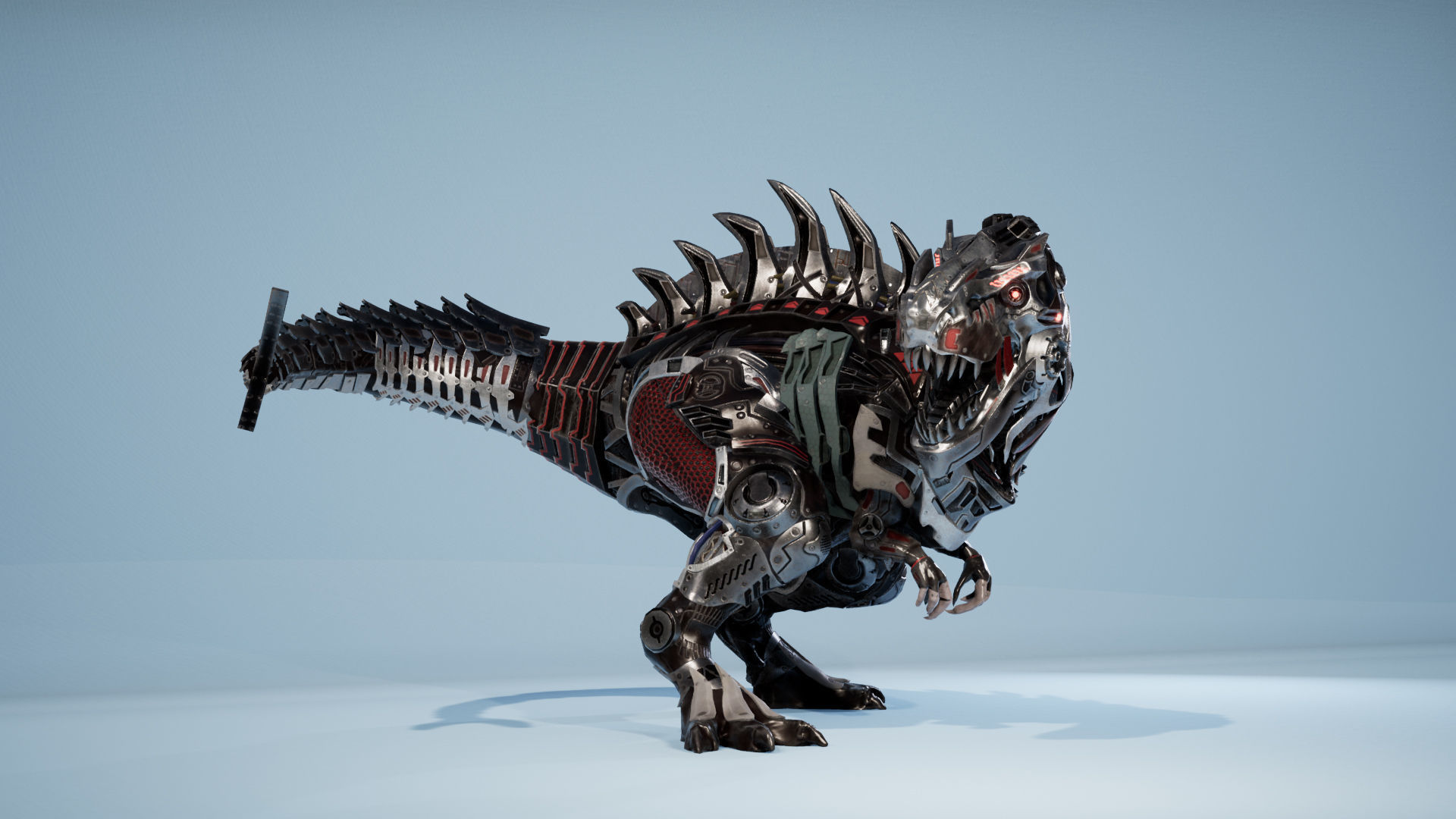 SciFi Beast05 T-REX Low-poly 3D model_9