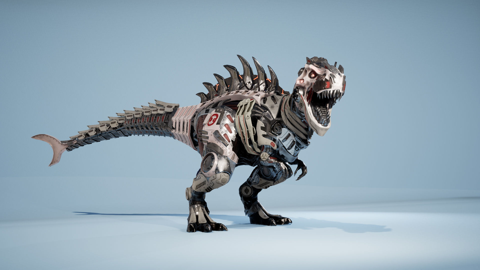 SciFi Beast05 T-REX Low-poly 3D model_14