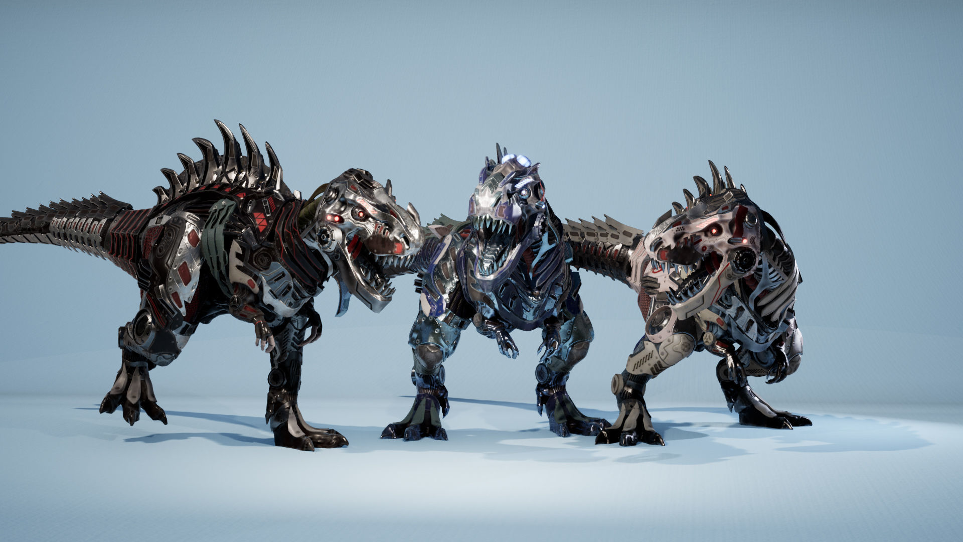 SciFi Beast05 T-REX Low-poly 3D model_8