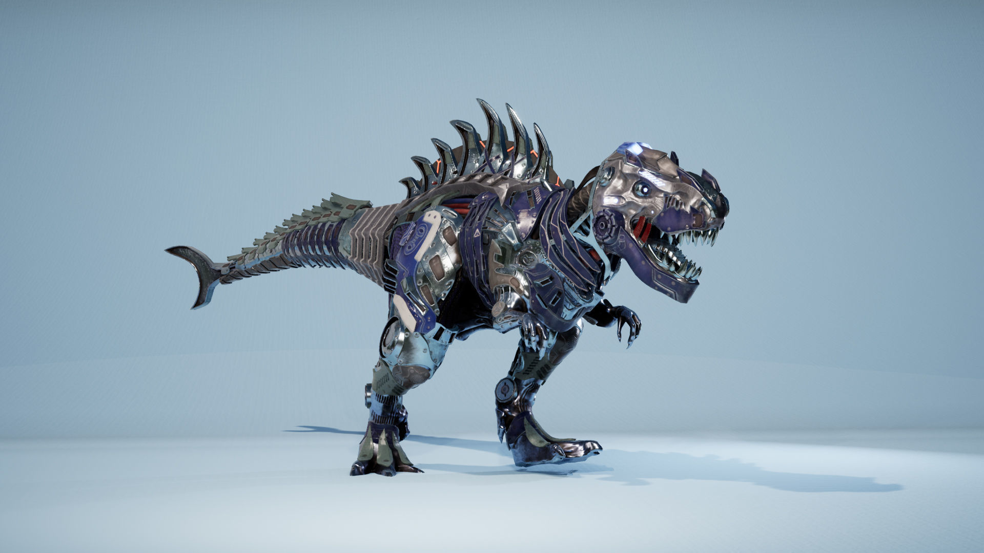 SciFi Beast05 T-REX Low-poly 3D model_4