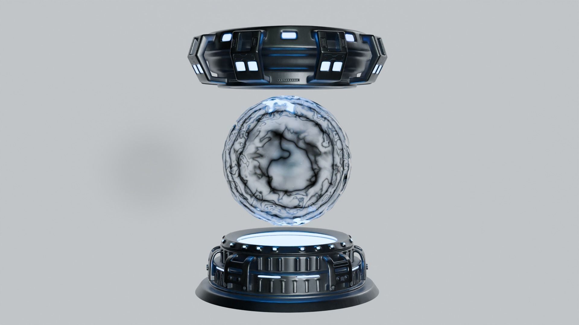 Sky-fi capsule platform 3D model Free 3D model_3