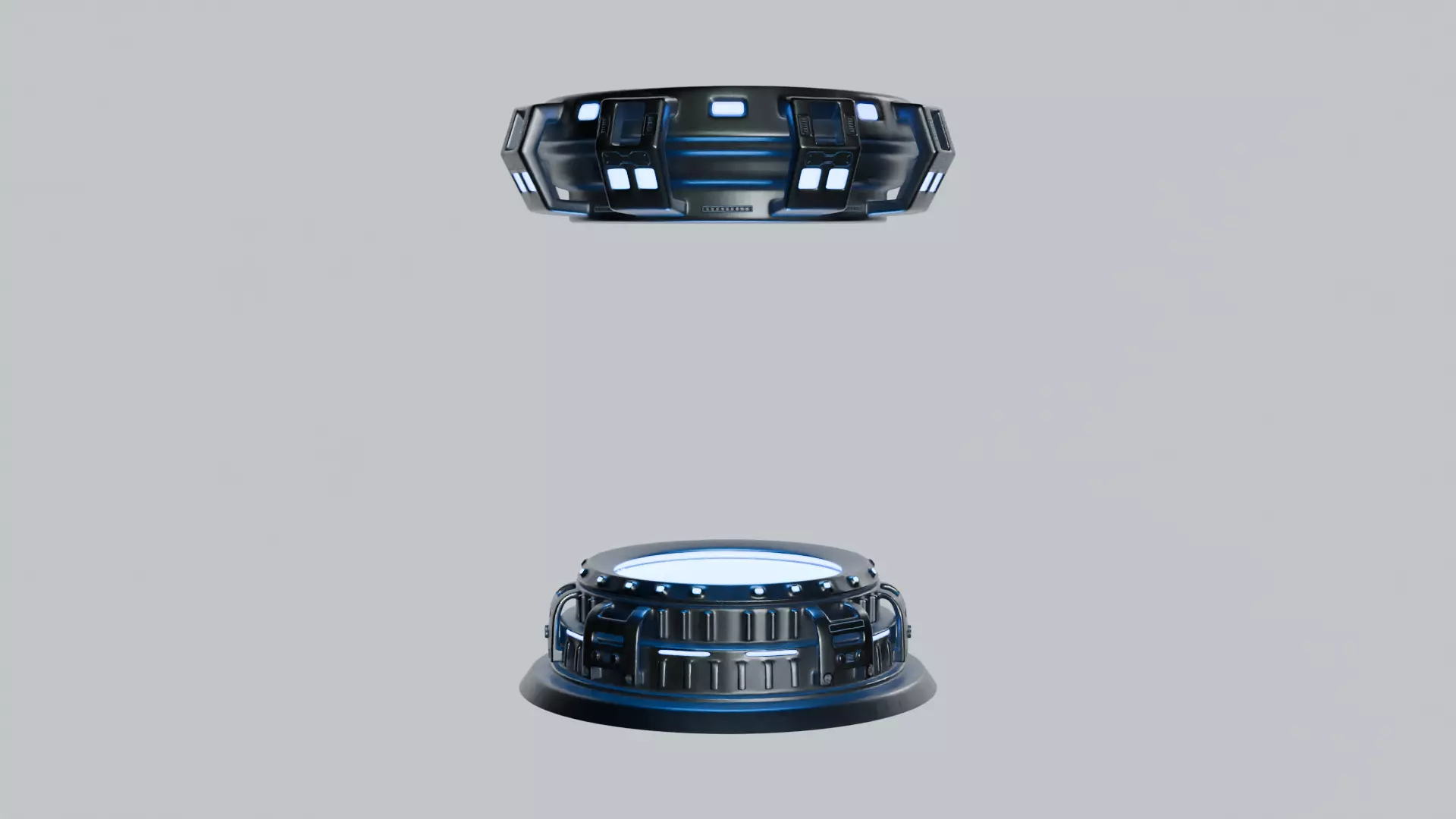 Sky-fi capsule platform 3D model Free 3D model_0