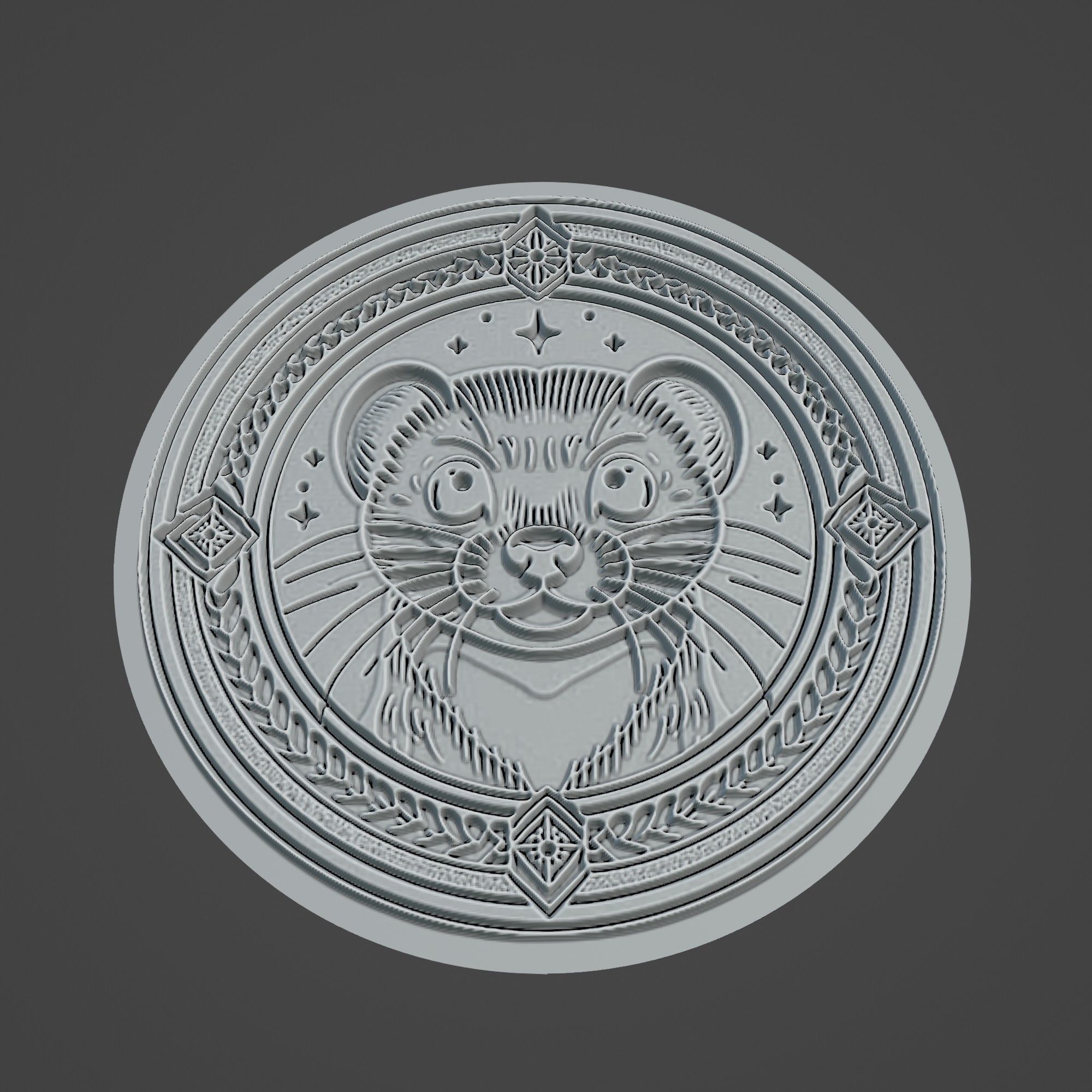 Weasel Animal 3D print model_3