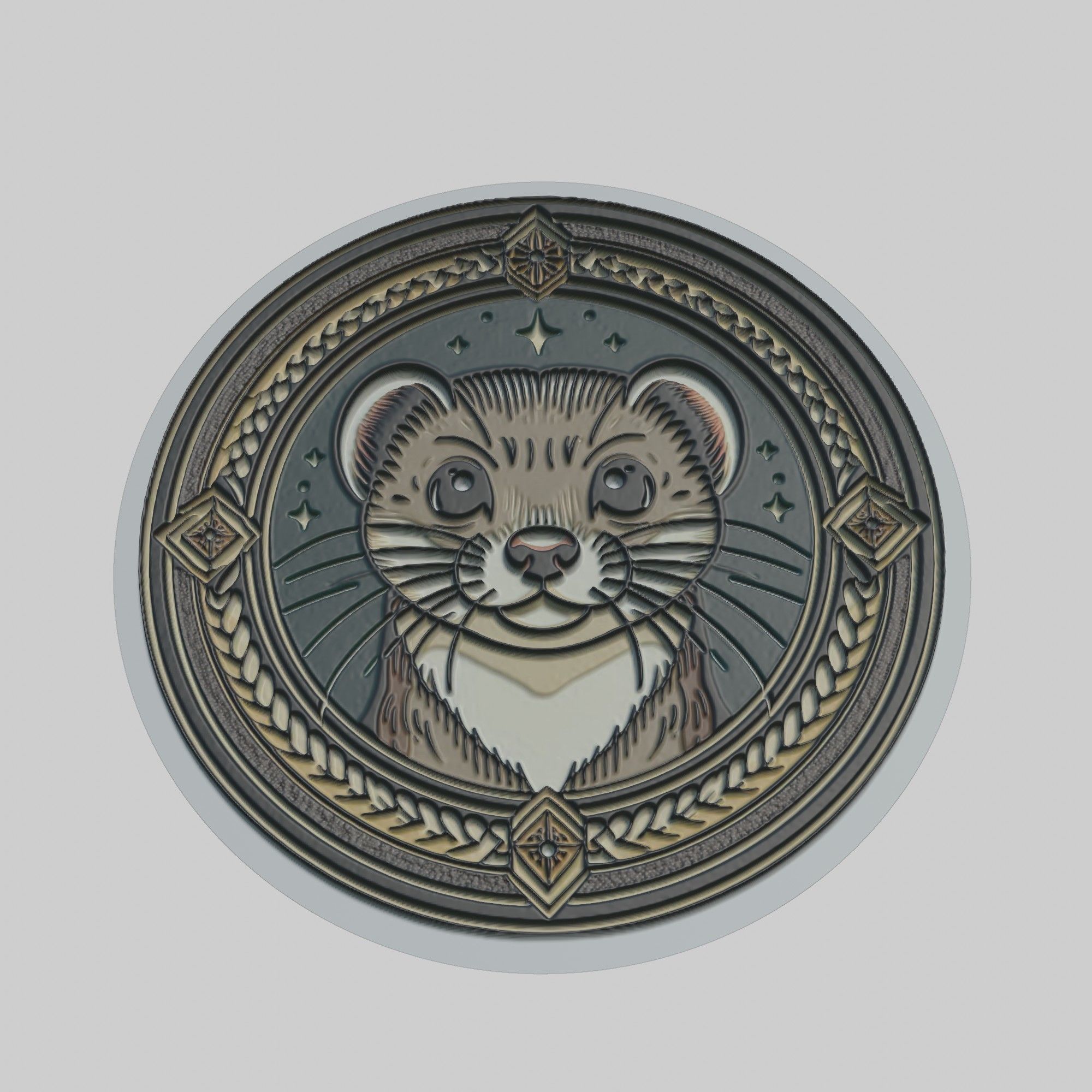 Weasel Animal 3D print model_1