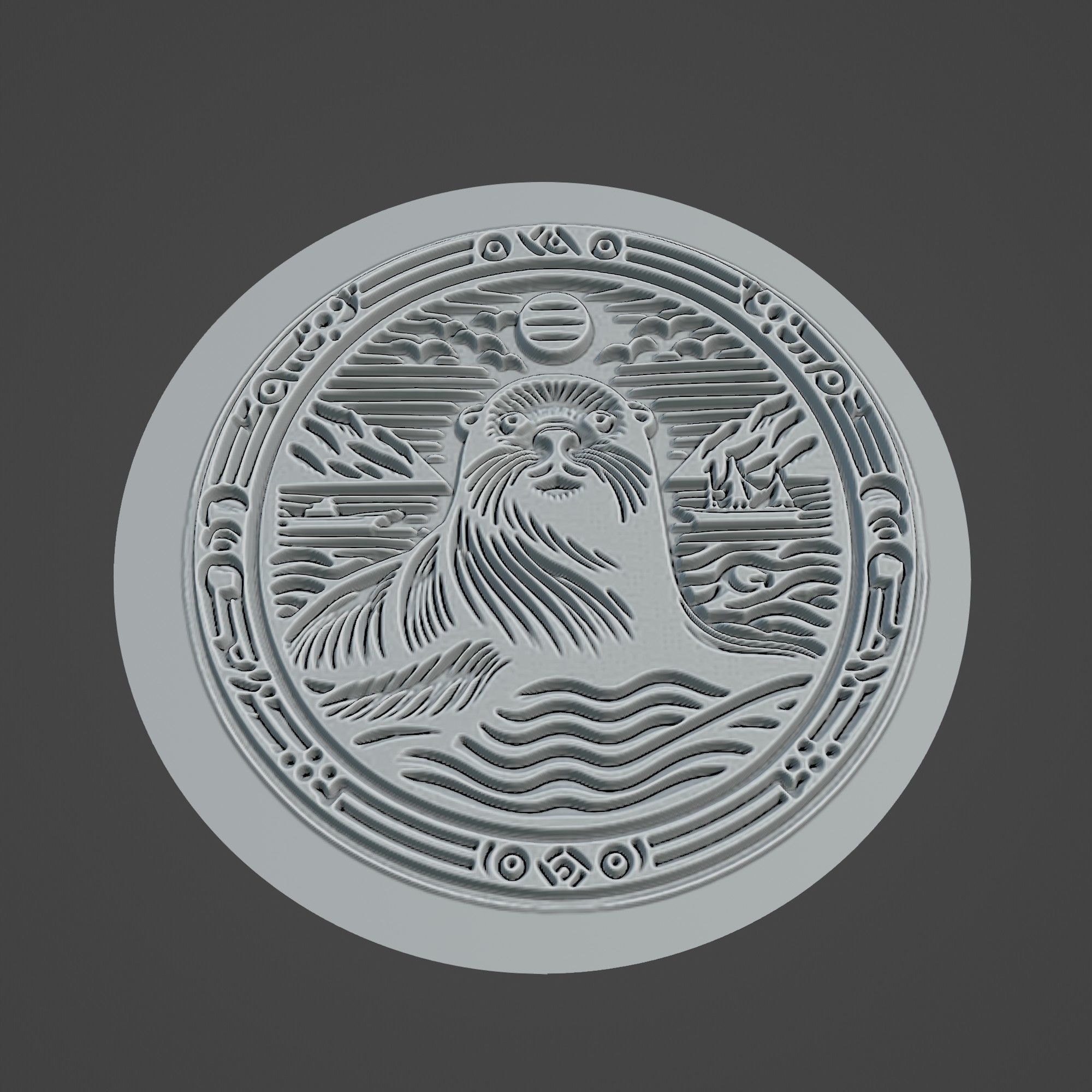 Sea Lion Animal 3D print model_3