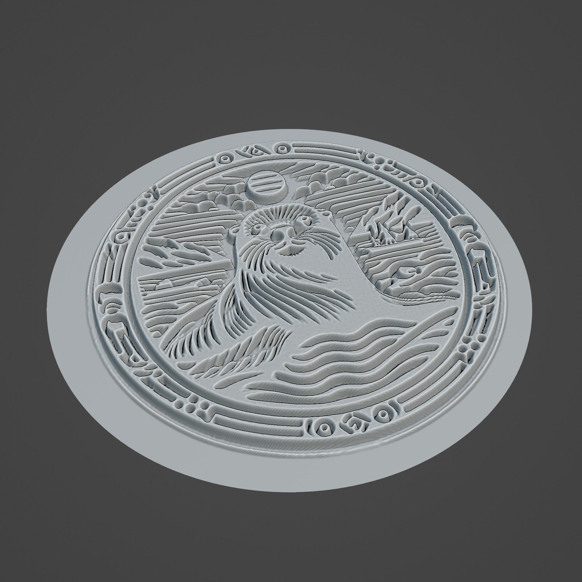 Sea Lion Animal 3D print model_2