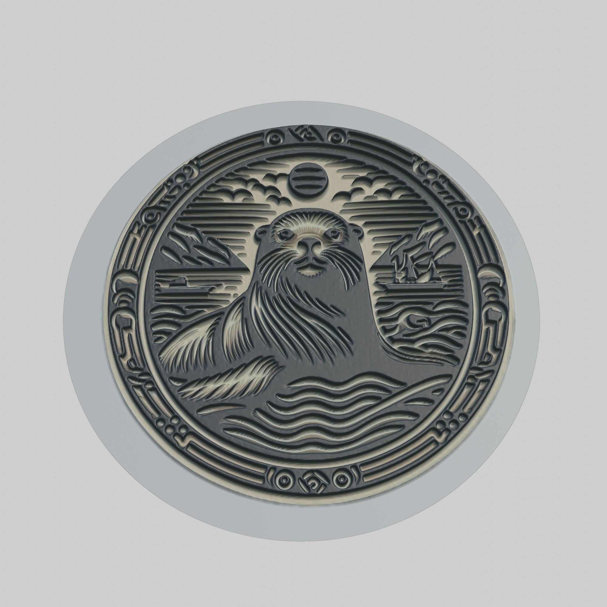 Sea Lion Animal 3D print model_1