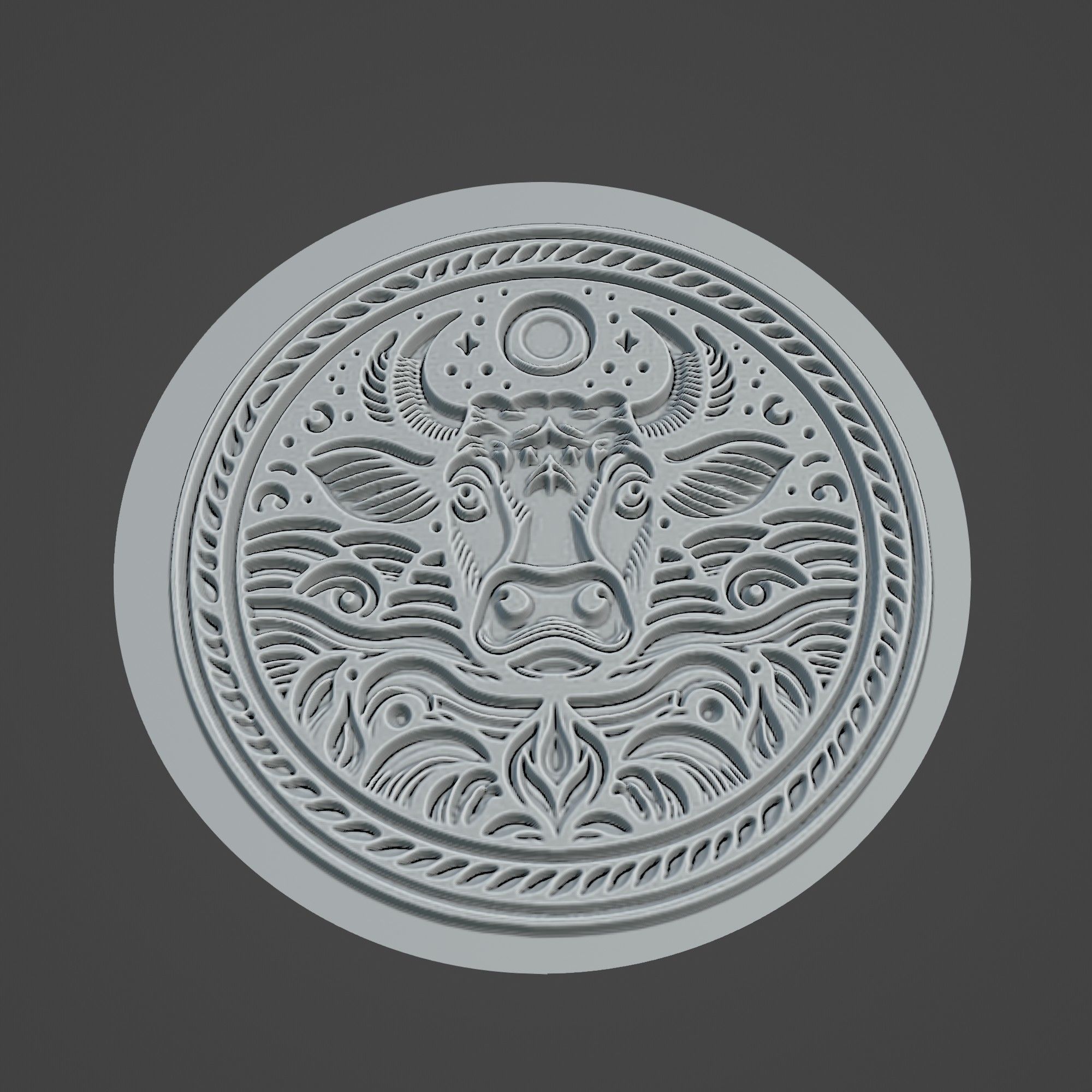 Cow Animal 3D print model_3