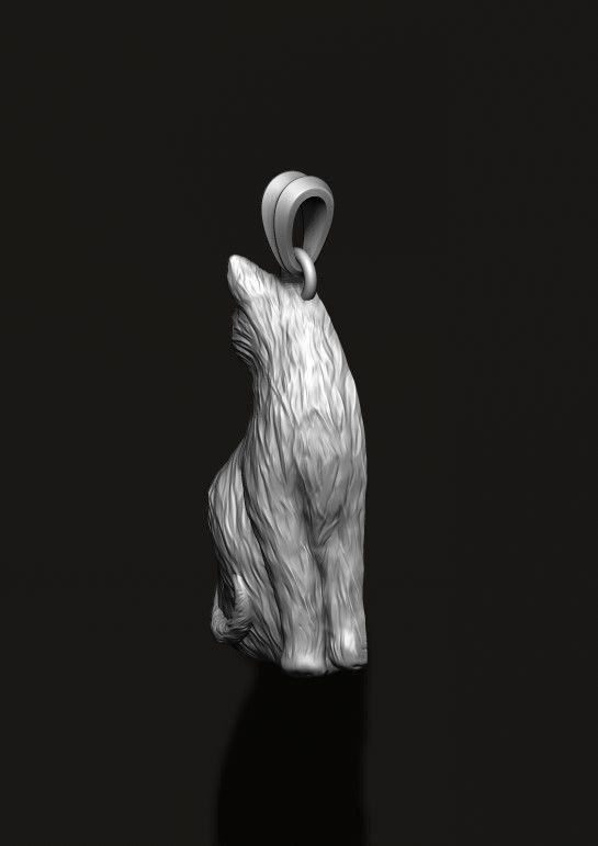 cat pendant 3D print model_8