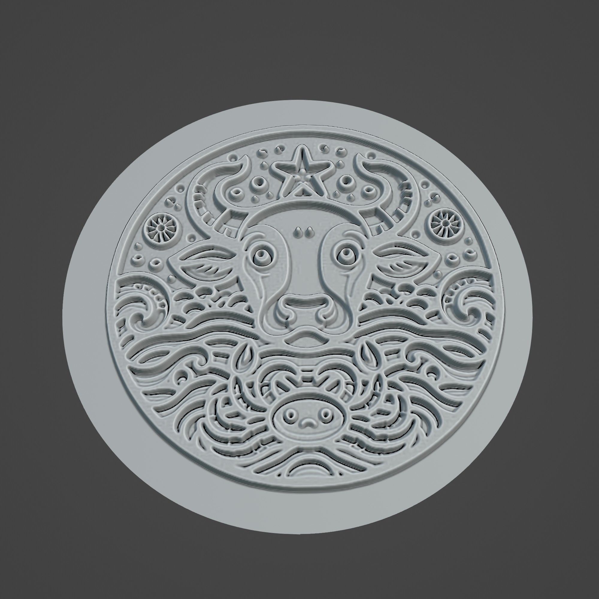 Cow Animal 3D print model_3