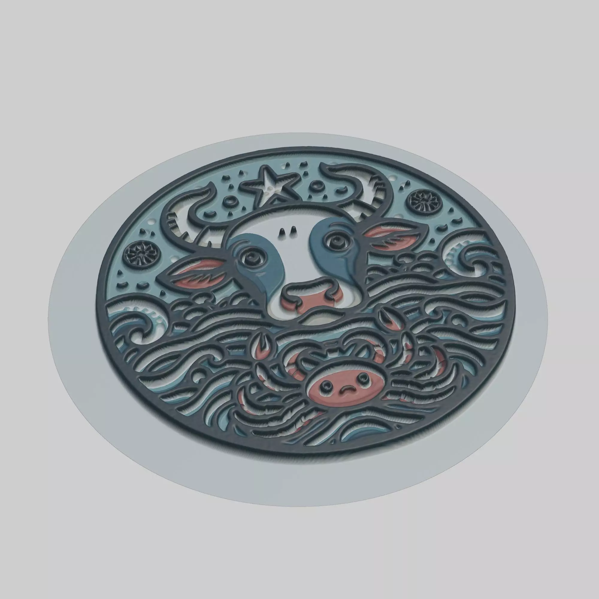 Cow Animal 3D print model_0