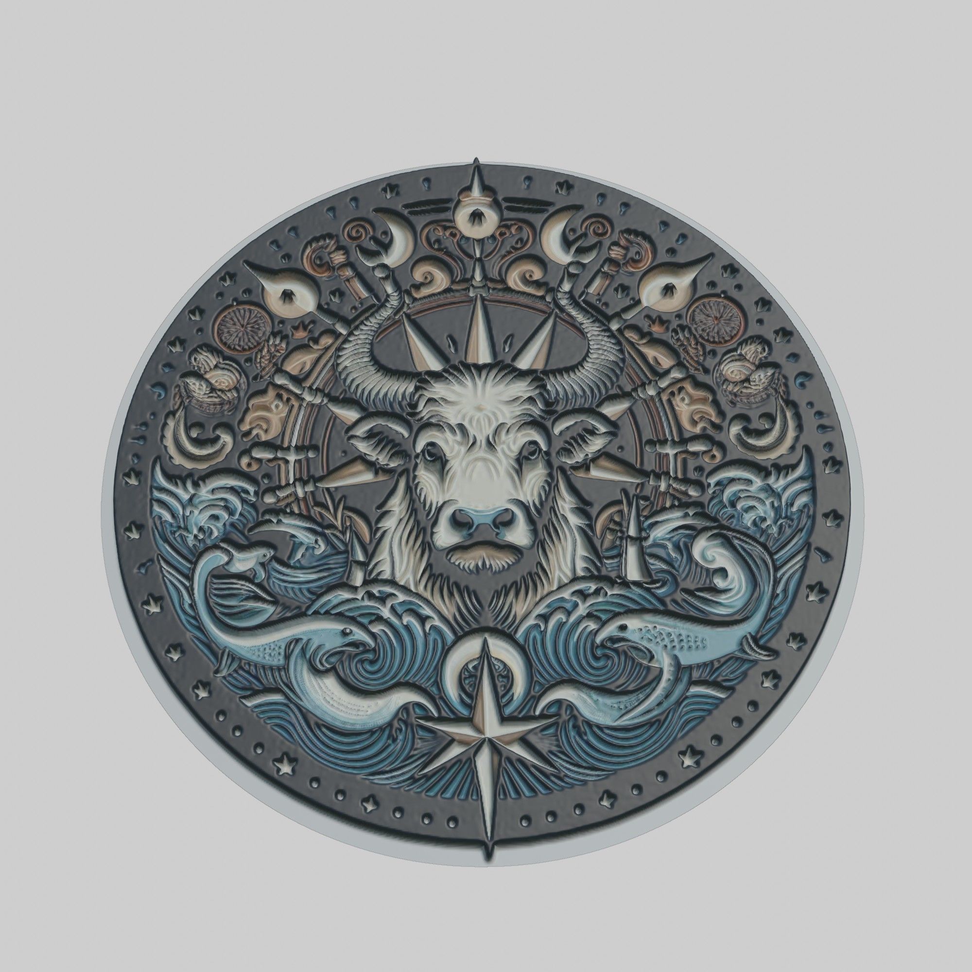 Cow Animal 3D print model_1