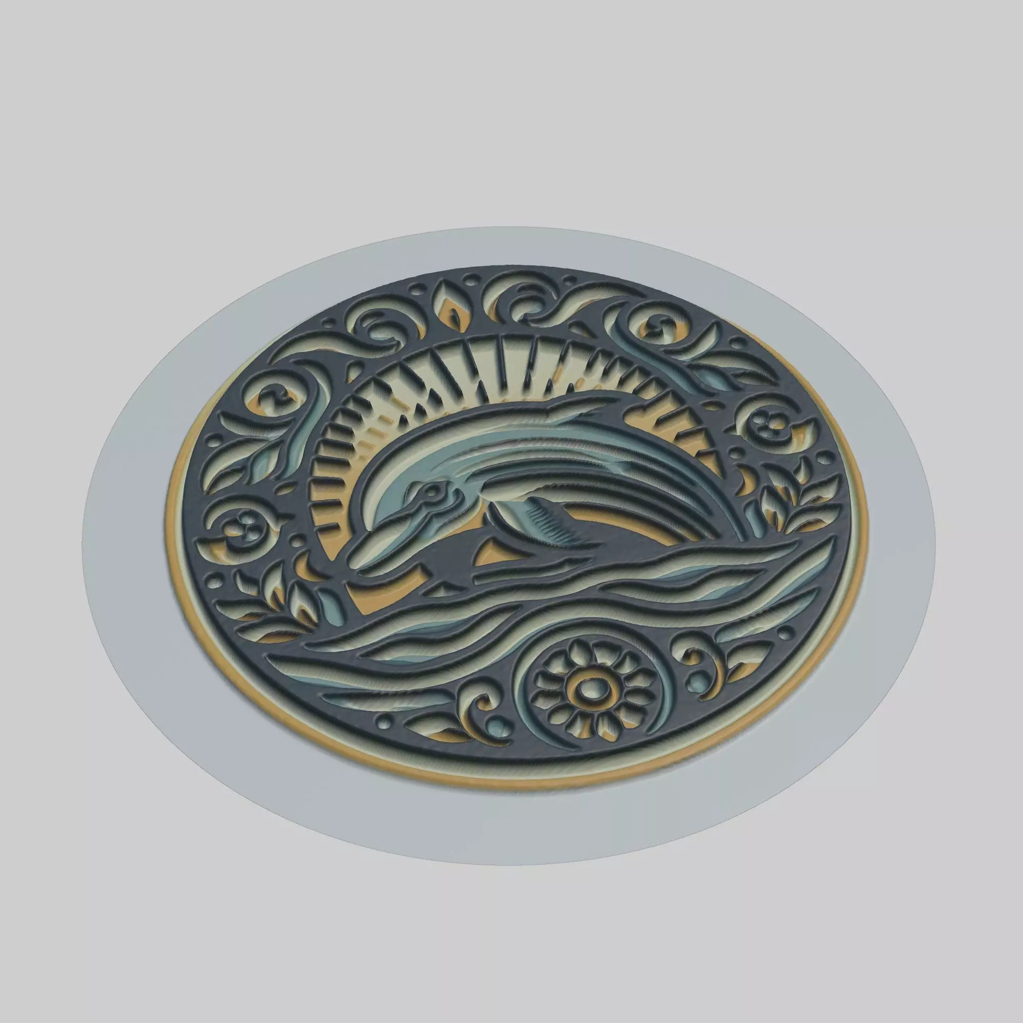 Dolphin Animal 3D print model_0