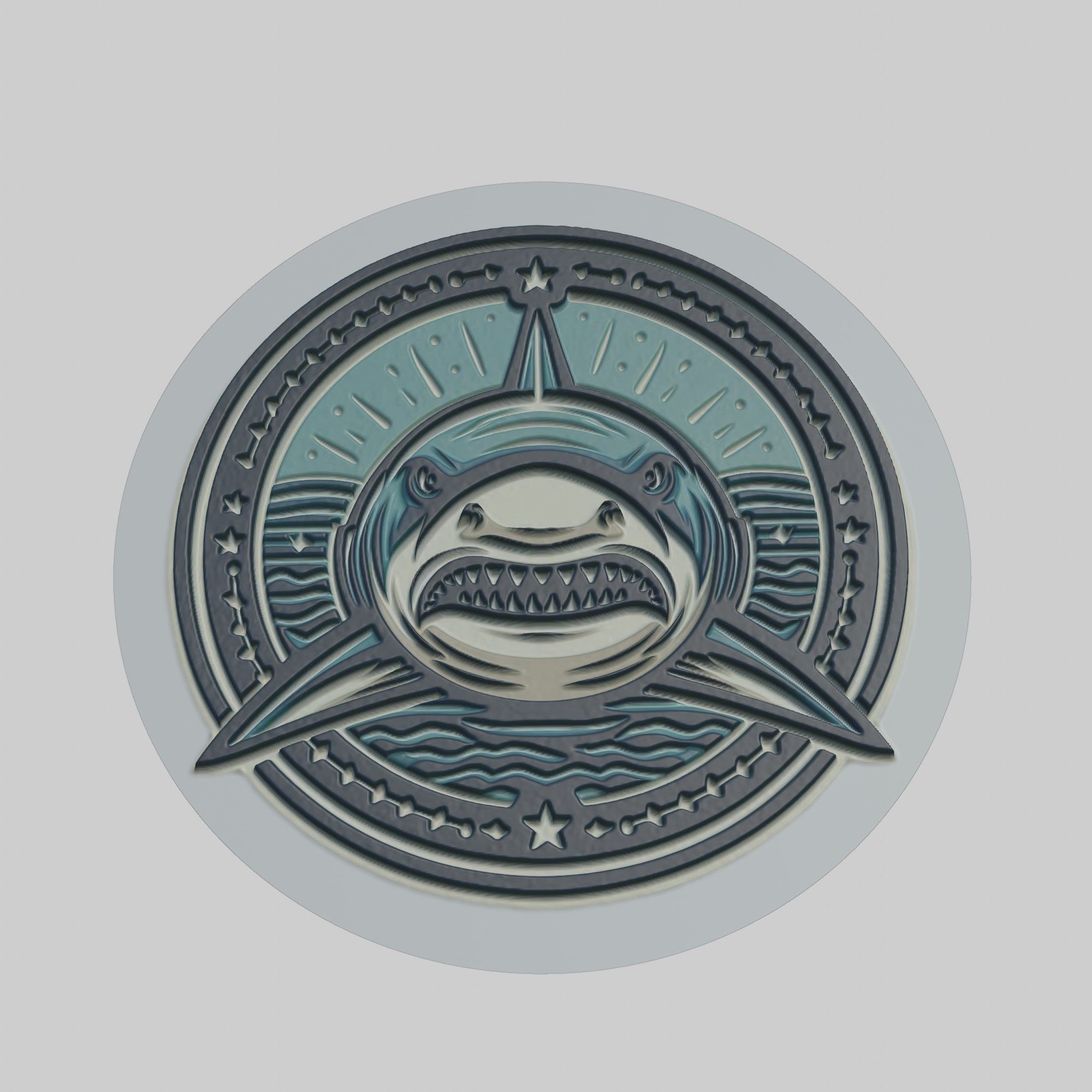 Shark Animal 3D print model_1