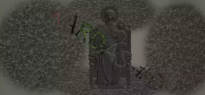 Maica Domnului cu pruncul-STL