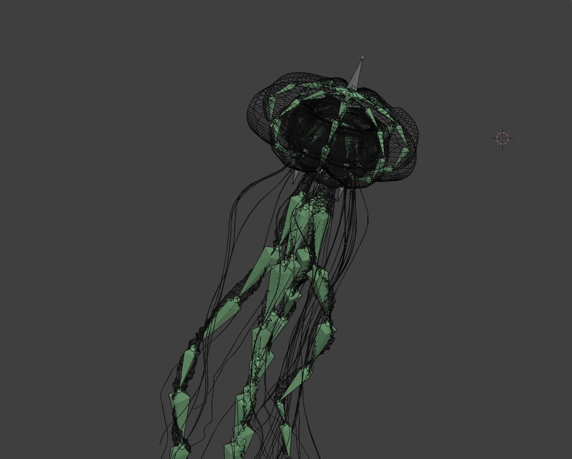 Jellyfish - Rigged 3D model_16