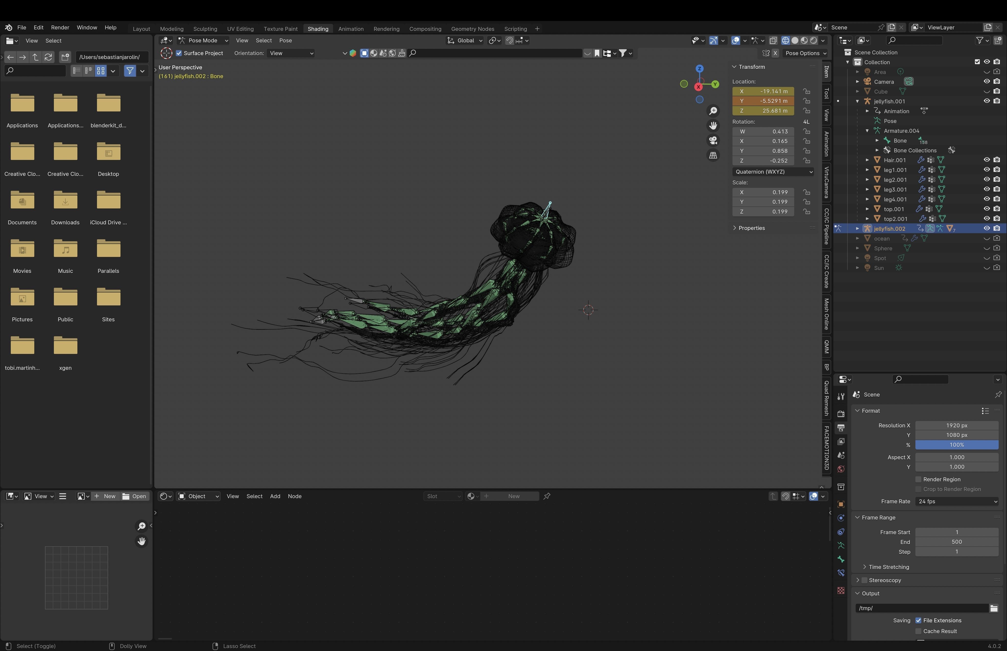 Jellyfish - Rigged 3D model_24