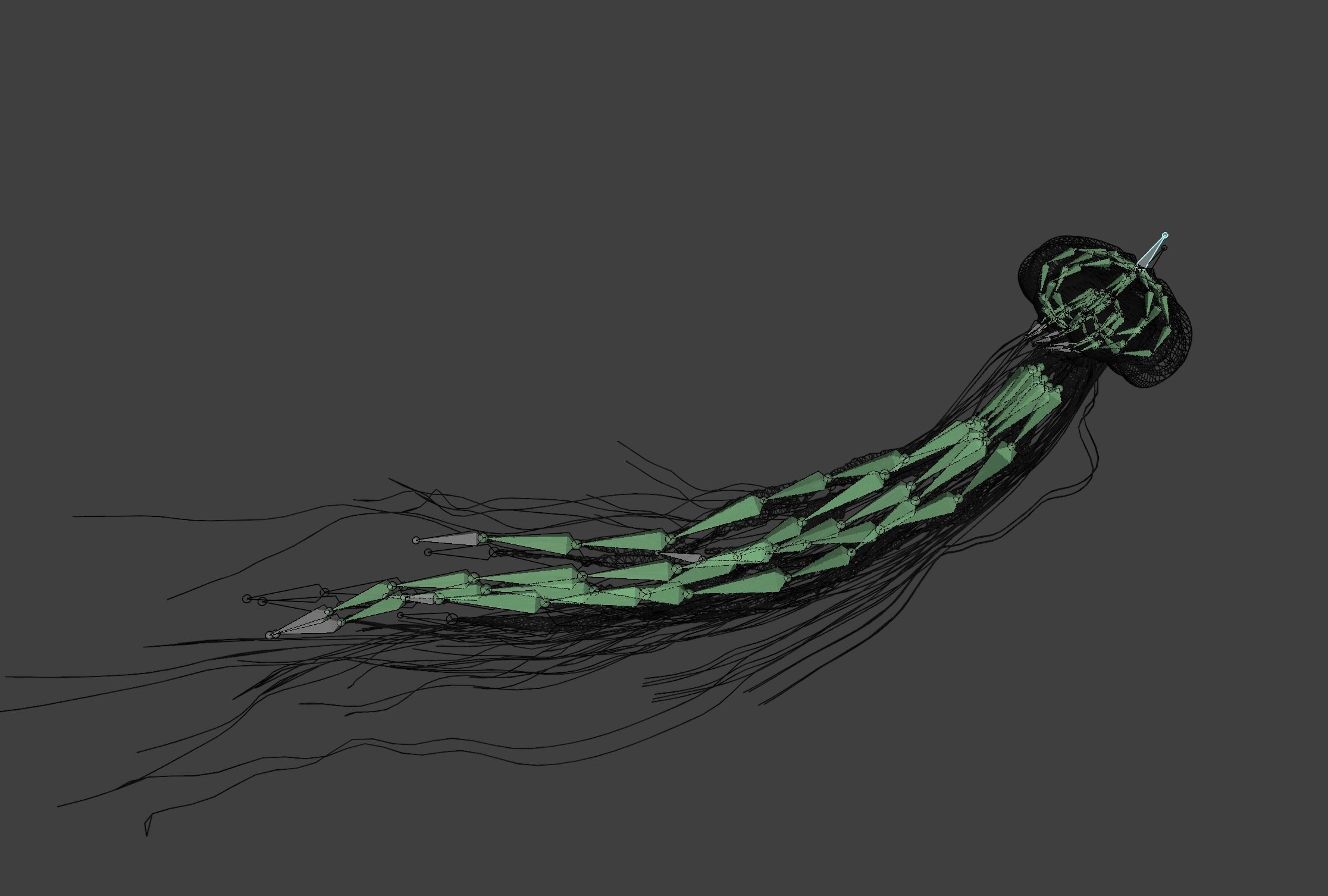 Jellyfish - Rigged 3D model_9