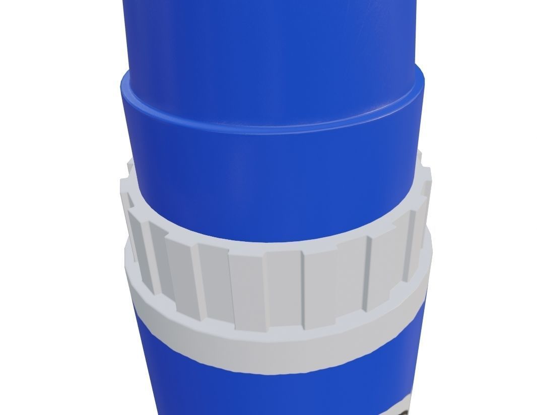 Glue Stick Low-poly 3D model_2