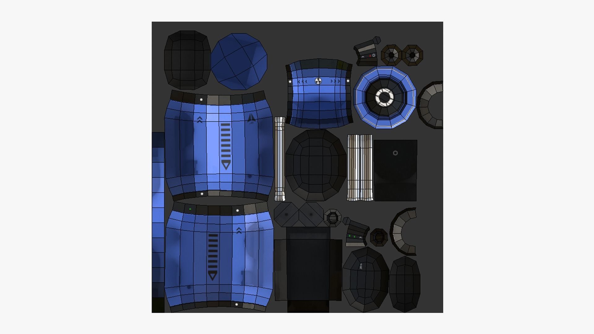 05 Jetpack Low Poly B Collection - SciFi Character Design _32