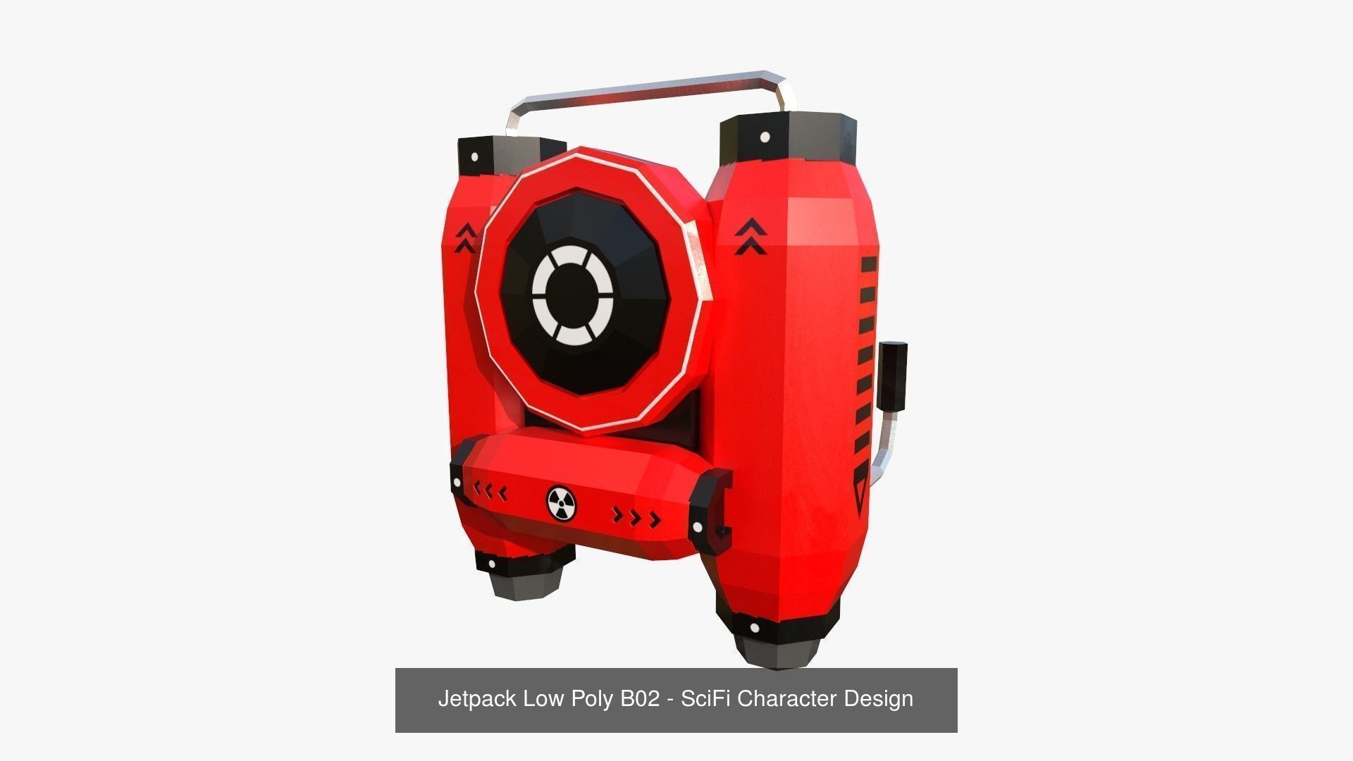 05 Jetpack Low Poly B Collection - SciFi Character Design _4
