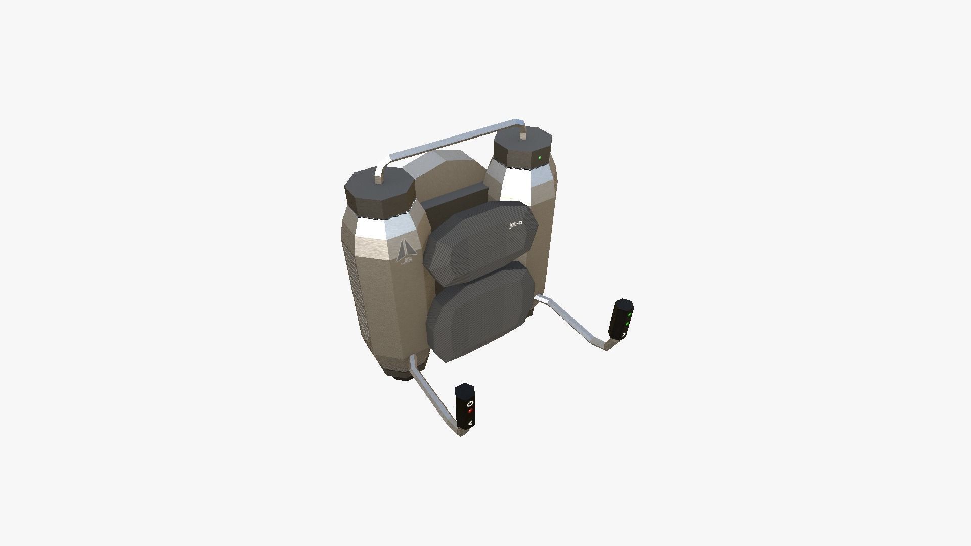 05 Jetpack Low Poly B Collection - SciFi Character Design _18