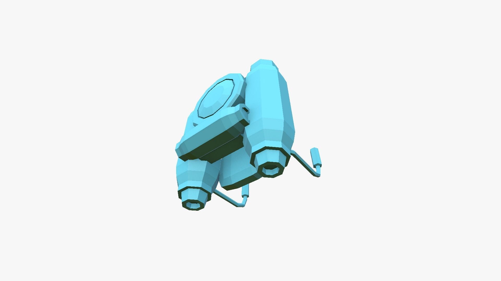 05 Jetpack Low Poly B Collection - SciFi Character Design _12