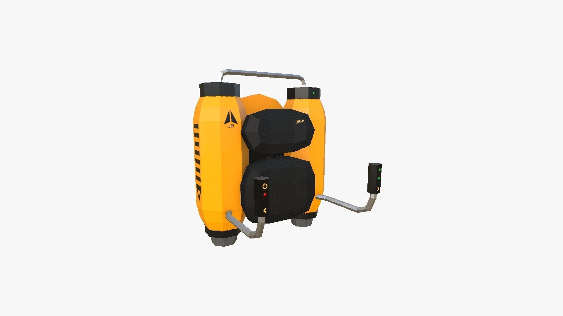 05 Jetpack Low Poly B Collection - SciFi Character Design _26