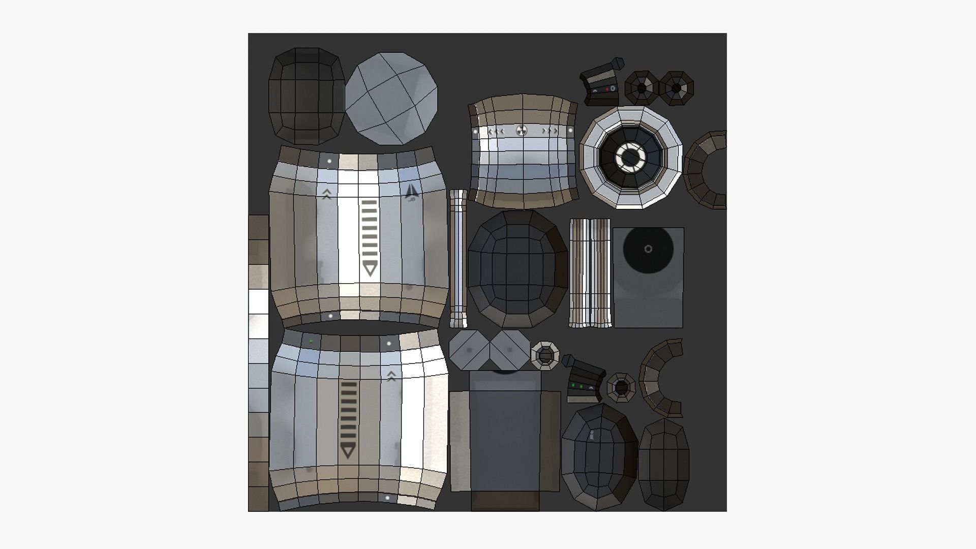 05 Jetpack Low Poly B Collection - SciFi Character Design _43