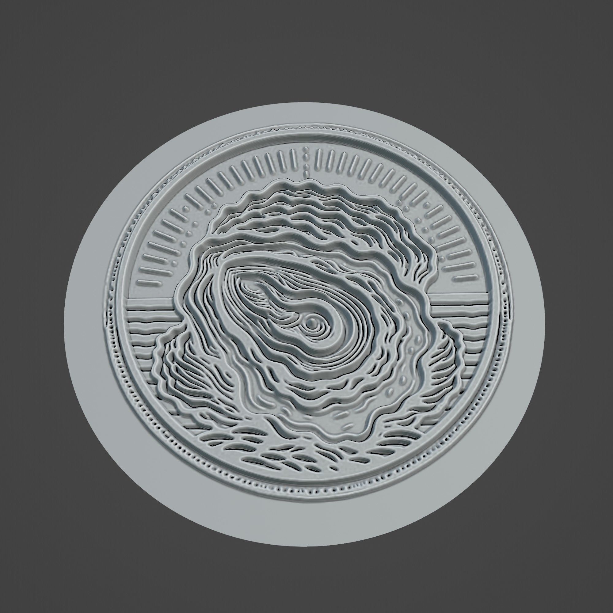 Oyster Animal 3D print model_3