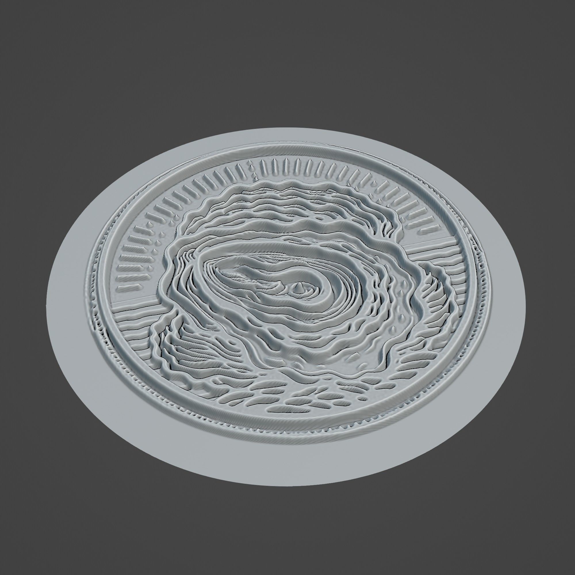 Oyster Animal 3D print model_2